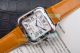 Replica Cartier Santos Automatic Watch White Dial Orange Leather Strap Stainless Steel Beze (7)_th.jpg